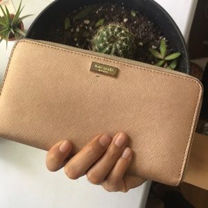 Kate Spade Champagne Leather Wallet